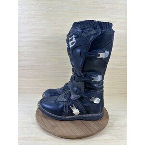 Fox Tracker Black Motocross Racing Boots Mens Size 9